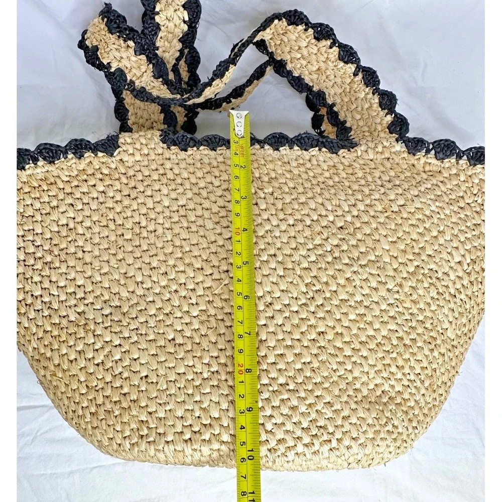 Kate Spade New York x Target Raffia Bow Tote Bag Straw Beach Coastal
